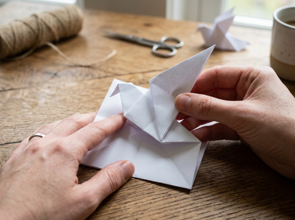 Step 2: Fold & Raise the Wings